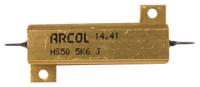 hs50-5k6-j Arcol, 5.6kΩ 50W Wire Wound Chassis Mount Resistor HS50 5K6 J ±5%