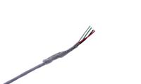 tau-281904 MICROWIRES TAU Shielded 0.08 mm² 4 Core Power Cable, White Perfluoroalkoxy (PFA), 50m