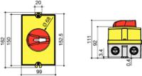 22153404 Socomec 3P Pole Wall Mount Switch Disconnector - 40A Maximum Current, IP65