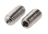 187-0800 Plain Stainless Steel Hex Socket Set M6 x 12mm Grub Screw