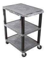 444-2391 RS PRO 3 Shelf PE Trolley, 610 x 460mm, 150kg Load