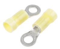160292 TE Connectivity, PLASTI-GRIP Insulated Crimp Ring Terminal, M5 Stud Size, 2.6mm² to 6.6mm² Wire Size, Yellow