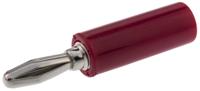 bu-00243-2 Mueller Electric Red Male Banana Plug, 4 mm Connector, 15A, Nickel Plating