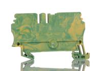 1608640000 Weidmuller 2-Way ZPE 2.5 Earth Terminal Block, 4mm², 26 → 12 AWG Wire, Clamp, Wemid Housing, ATEX, IECEx