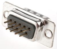 a-ds-09-ppz ASSMANN WSW A-DS 9 Way Through Hole D-sub Connector Plug, 2.77mm Pitch