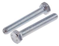 917-2823 RS PRO Bright Zinc Plated Steel, Hex Bolt, M5 x 35mm