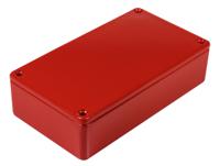 rtm500313-red CAMDENBOSS 5000 Series Red Die Cast Aluminium Enclosure, IP54, Red Lid, 112 x 62 x 31mm