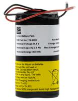 176-9353 RS PRO 14.4V Lithium-Ion Rechargeable Battery Pack, 2.6Ah - Pack of 1