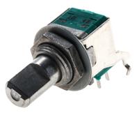 rk09l1220a1b Alps Alpine RK09L 100kΩ Rotary Potentiometer 2-Gang, Panel Mount (Through Hole), RK09L1220A1B
