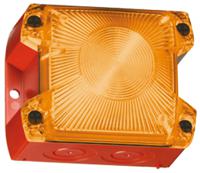 21510804000 Pfannenberg PY X-S-05 Series Amber Flashing Beacon, 24 V dc, Panel Mount, Xenon Bulb