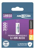 1307-0001-520 Ansmann Ansmann Li-Ion, , 3.6V, 18650, Lithium-Ion Lithium Rechargeable Battery, 3.4Ah