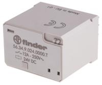 563490240000t Finder Plug In Power Relay, 24V dc Coil, 12A Switching Current, 4PDT