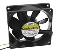 9wp0824h4011 Sanyo Denki San Ace 9WP Series Axial Fan, 24 V dc, DC Operation, 61.9m³/h, 1.68W, 70mA Max, IP68, 80 x 80 x 25mm