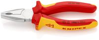 03-06-160 Knipex Combination Pliers, 160 mm Overall, Straight Tip, VDE/1000V