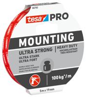 66792-00001-00 Tesa 66792 White Double Sided Tape, 0.001mm Thick, PE Foam Backing, 19mm x 5m