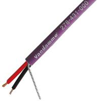 278-431-070 Van Damme Line level Low Voltage signal Cable, 4.5mm od, 100m, Purple