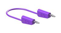 641030-10026 Staubli Test lead, 19A, 30 → 60V, Violet, 100cm Lead Length