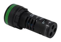 909-2506 RS PRO, Panel Mount Green LED Pilot Light, 22mm Cutout, IP65, Round, 110V ac/dc