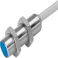 sien-m12b-ps-k-l Festo Inductive Threaded Barrel Proximity Sensor, M12, 2 mm Detection, PNP NO, 10 → 30 V dc