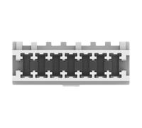 2391423-7 TE Connectivity 2391423 Series Receptacle Edge Connector, Board Mount, 7-Contacts, 2.5mm Pitch, 1-Row, Crimp Termination
