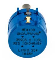 3590s-2-103l Bourns 3590 10kΩ Rotary Potentiometer 10-Turns 1-Gang Panel Mount, 3590S-2-103L