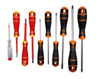 b219110 Bahco Slotted Insulated Screwdriver, 10-Piece