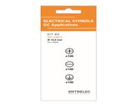 1set530004r0000 Entrelec Black Vinyl Safety Labels, None-Text 12.5 mm x 12.5mm