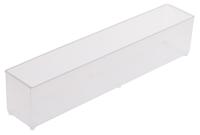 114585 Raaco Transparent PP Compartment Box, 47mm x 39mm x 218mm