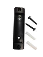 rwx2050nj Viso Black Polypropylene, Steel Wall Mount Barrier, 20m, Black/Yellow Tape