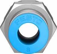 qsf-14-8-b Festo QS Series Straight Threaded Adaptor, G 1/4 Female to Push In 8 mm, Threaded-to-Tube Connection Style, 153026