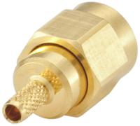 32s107-302l5 Rosenberger SMA Series, Plug Cable Mount SMA Connector, 50Ω, Crimp Termination, Straight Body