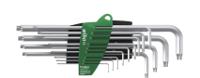 39104 Wiha 13-Piece Torx Key Set, T5 to T50 Size, L Shape, Long Arm
