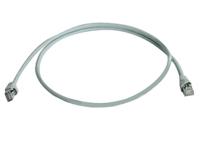 l00003a0055 Telegartner, 5m Cat6a, Grey RJ45 to Male RJ45 Male, S/FTP Shielded, Terminated LSZH Sheath