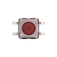 tlsmdt3c020glfs C & K IP54 Red Round Tactile Switch, SPDT 50 VA Surface Mount