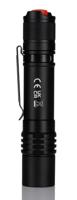 239-7015 RS PRO LED Torch Black, Red - Rechargeable 1200 lm, 133.5 mm