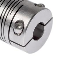 703253232 Huco Beam Coupling, 25mm Outside Diameter, 10mm Bore, 38.1mm Length Coupler