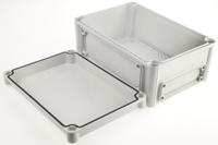 ekjb-130-g-ekjvt Fibox EK Series Grey Polycarbonate Enclosure, IP66, IP67, Flanged, Grey Lid, 280 x 190 x 130mm