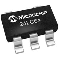 24lc64t-iot Microchip 24LC64T-I/OT, 64kbit Serial EEPROM Memory, 900ns 5-Pin SOT-23 Serial-I2C