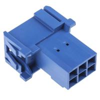 1-965641-1 TE Connectivity, AMP MCP 2.8 Automotive Connector Plug Blue 6 Way