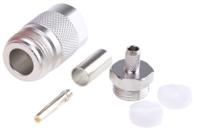 j01021h0097 Telegartner, Jack Cable Mount N Connector, 50Ω, Solder Termination, Straight Body