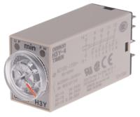 h3y-4-100-120vac-3m Omron H3Y-4 Series DIN Rail, Surface Mount Timer Relay, 100 → 120V ac, 4-Contact, 0.1 → 3min, 1-Function,