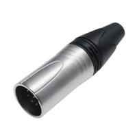 208-5179 RS PRO Cable Mount XLR Connector, Male, 75 V, 6 Way, Nickel Plating