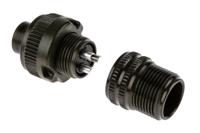 ms3106a-10sl-3p Amphenol Industrial, MS3106A, Copper Alloy 3 Way Cable Mount MIL Spec Circular Connector, Pin Contacts,Shell Size 10SL,