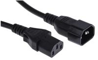 284-8181 RS PRO Straight IEC C13 Socket to Straight IEC C14 Plug Power Cable Assembly, 2m