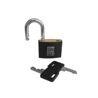 195-8255 RS PRO Key Brass Padlock, Keyed Alike, 6mm Shackle, 43mm Body