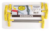 pbtx60 Bondhus 6 piece T Shape Imperial Hex Key Set, 3/16 → 7/32"