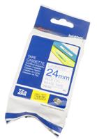 tze-253 Brother Blue on White Label Printer Tape, 8 m Length, 24 mm Width