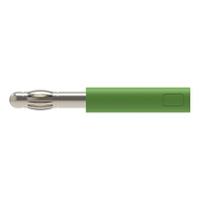 rs-a-40-40-s-ni-gn Schutzinger Green, Male to Female Test Connector Adapter With Metal contacts and Nickel Plated - Socket Size: 4mm