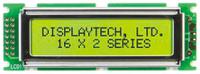 162d-bc-bc Displaytech 162D-BC-BC Alphanumeric LCD Display, Yellow on Green, 2 Rows by 16 Characters, Transflective