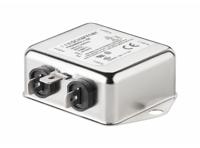 fn2090b-3-06 Schaffner, FN2090 3A 250 V ac/dc 0 → 400Hz, Chassis Mount EMI Filter, Fast-On, Single Phase